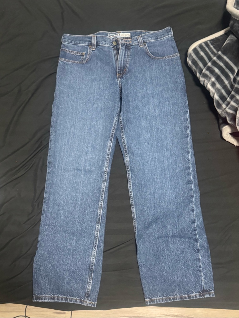 Carhartt Men's Straight-Leg Jeans in Mid Blue